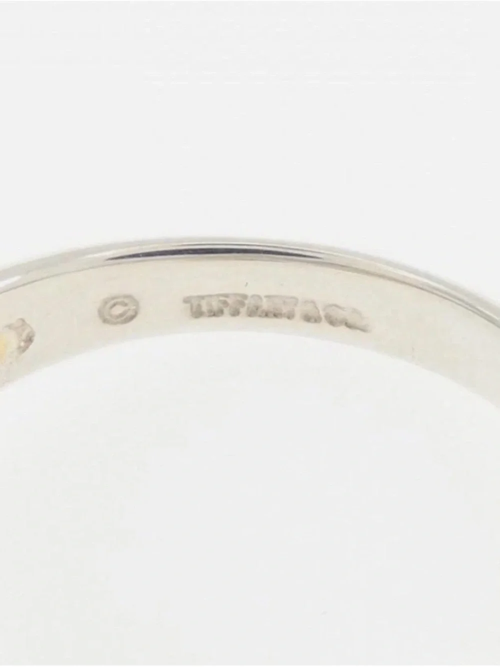 Tiffany & Co. Signature X 18k Yellow Gold & Silver Ring Size 6